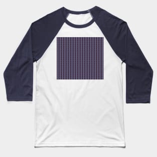 Psychedelic Silver Blue Geometry Pattern Baseball T-Shirt